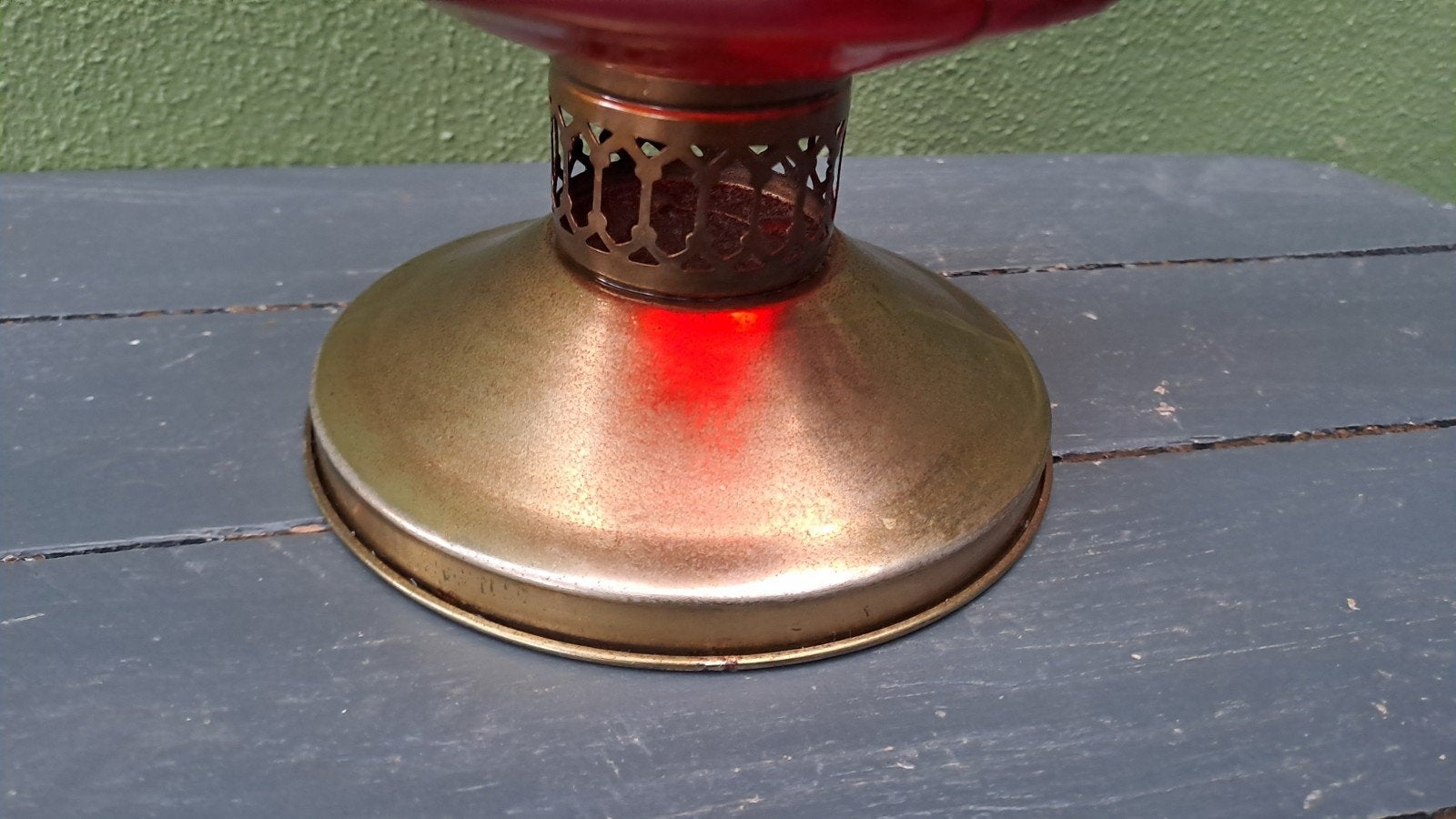 Vintage olielamp, Ophalen of Verzenden