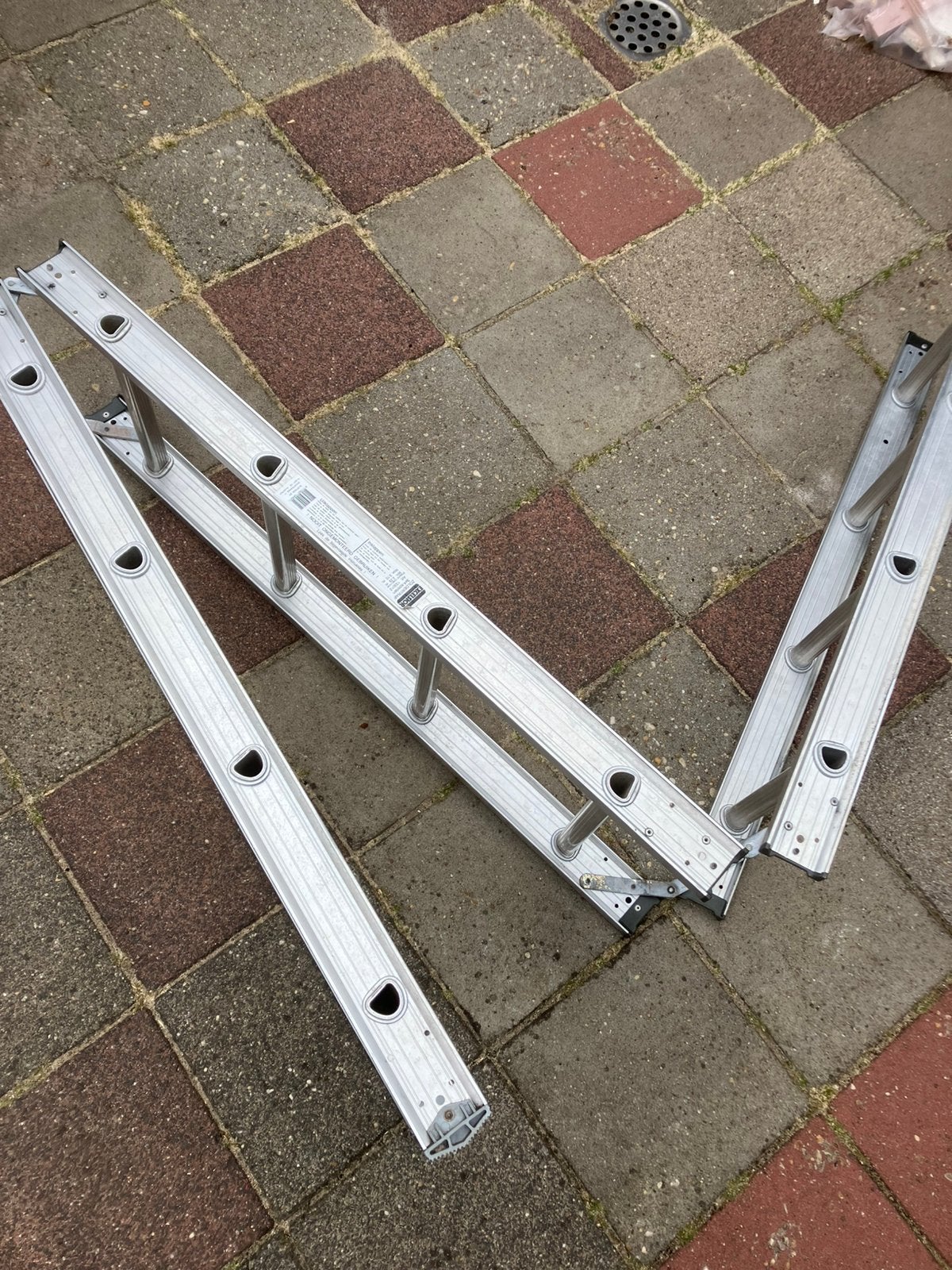 Kapotte alumium trap teappetje water, Ophalen, Gebruikt, Opvouwbaar of Inschuifbaar, 2 tot 4 meter