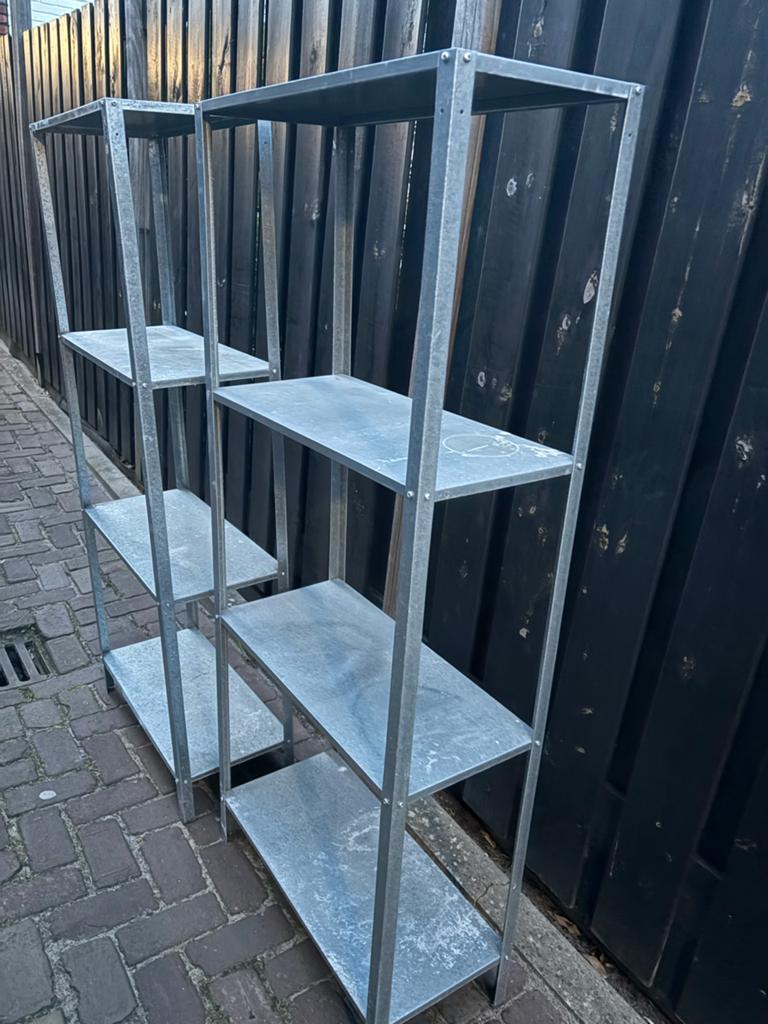 Metalen stellingkasten - 2 stuks, Ophalen, Gebruikt