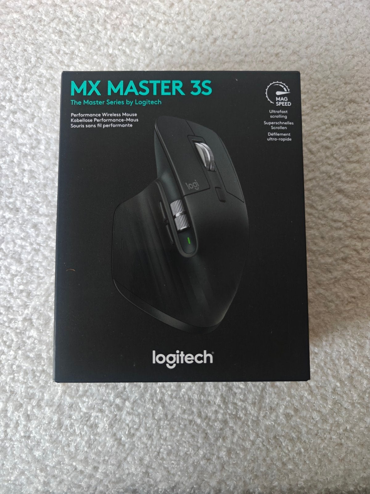 Logitech MX Master 3S Draadloze Performance Muis, Computers en Software, Muizen, Nieuw, Muis, Rechtshandig, Draadloos, Ergonomisch
