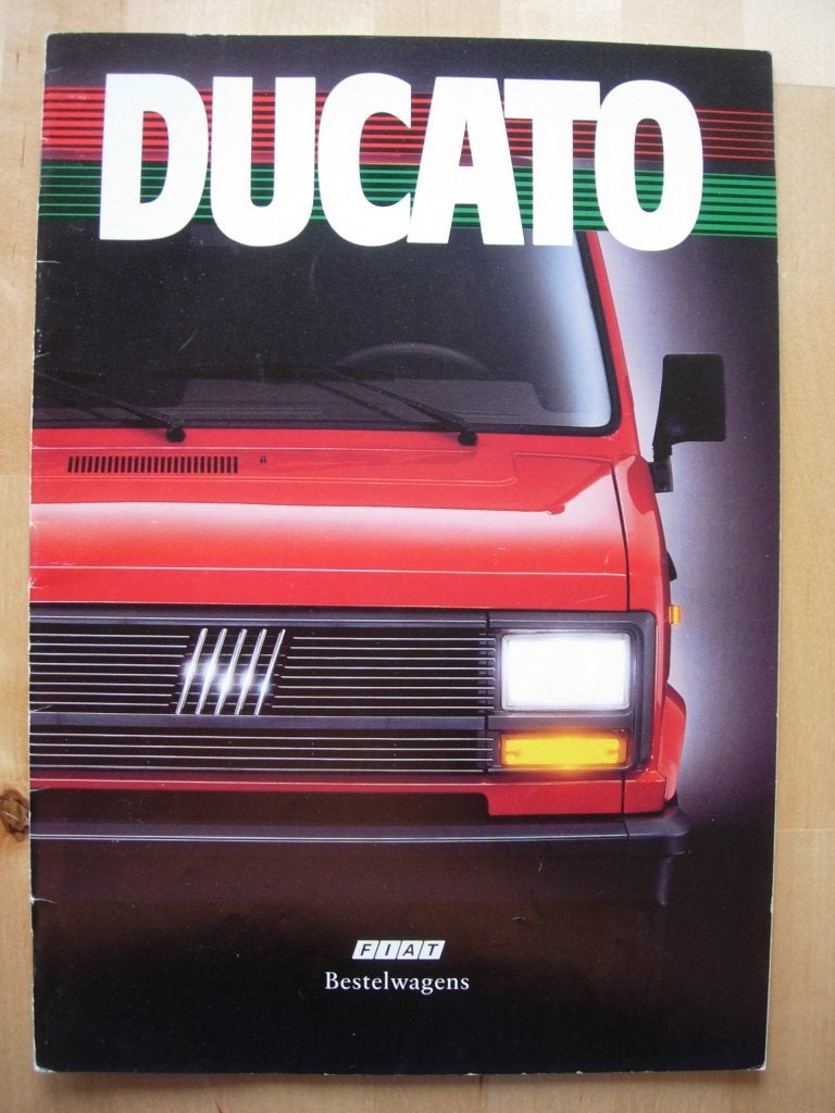Fiat Ducato 1989 Brochure, Ophalen of Verzenden, Zo goed als nieuw, Overige merken, Fiat