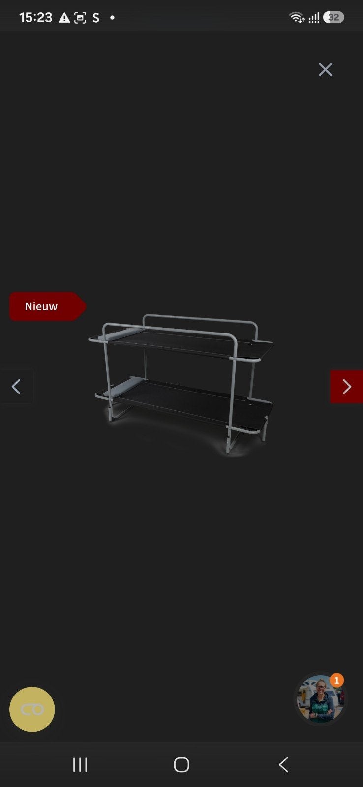Kampa Bunkie Stapelbed - Ideaal voor Kamperen, Ophalen, Zo goed als nieuw