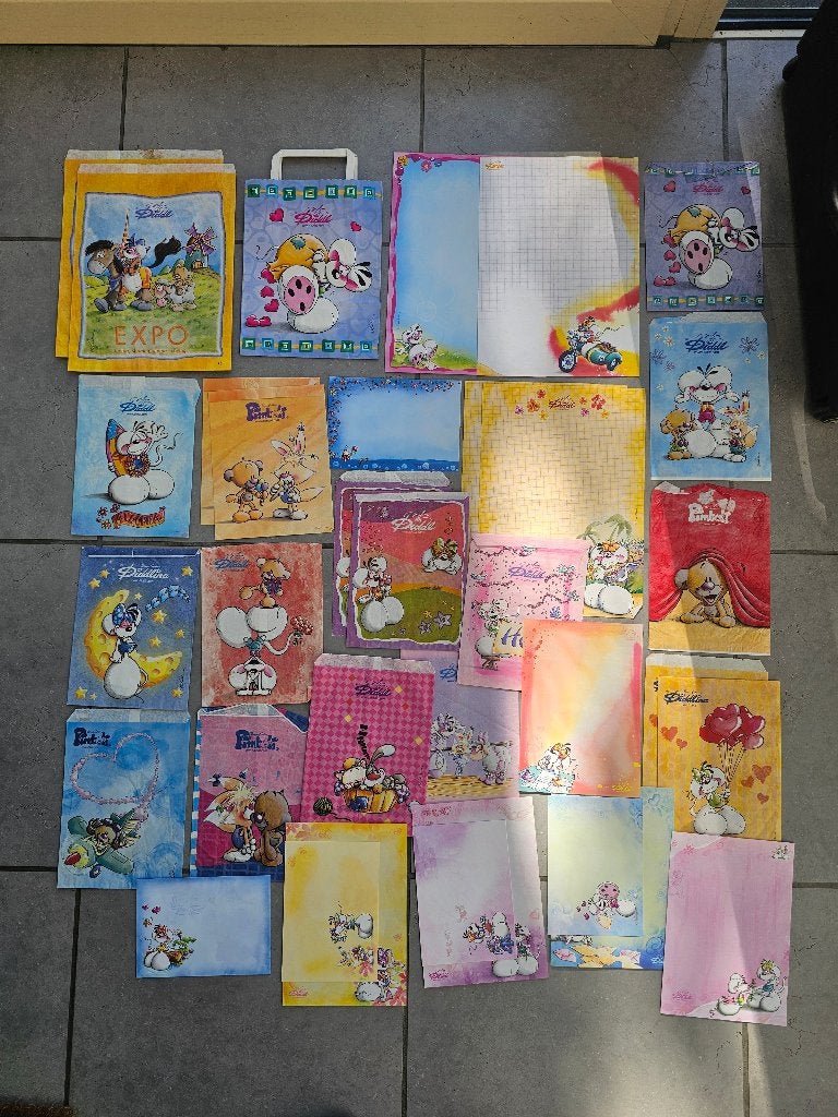 Diddl - briefpapier en zakjes, Verzamelen, Ophalen of Verzenden, Diddl, Gebruikt, Papier, Kaart of Schrift