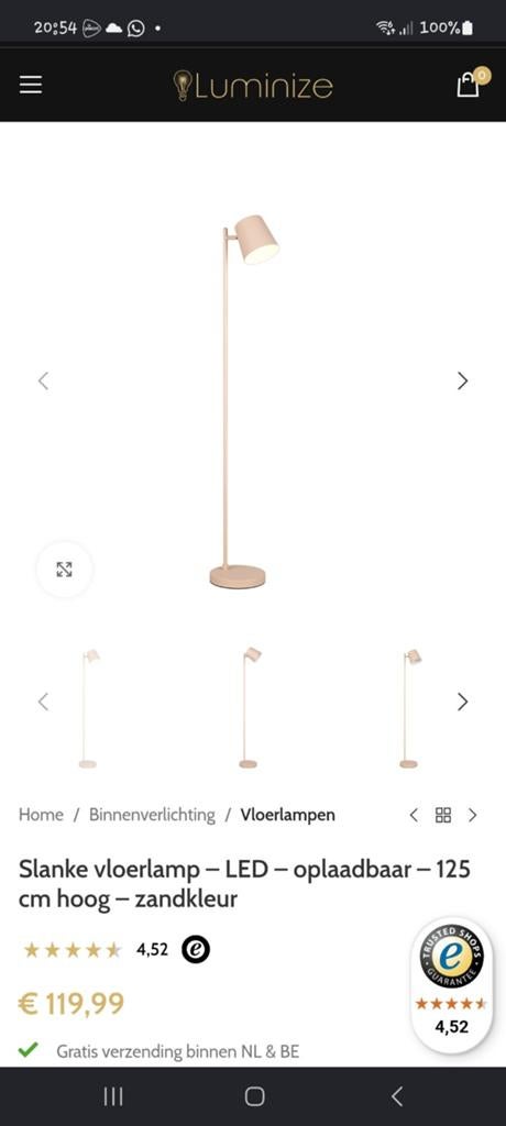 Leeslamp nieuw oplaadbaar!, Huis en Inrichting, Ophalen, Nieuw, Minder dan 100 cm
