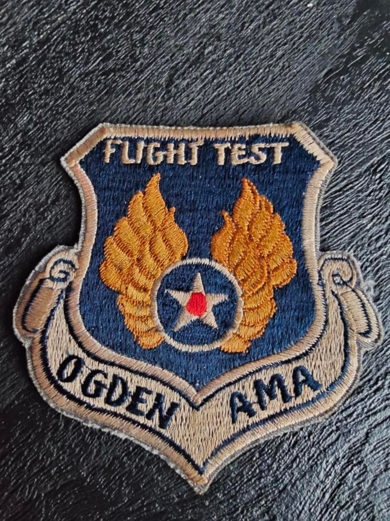 Patch  USAF Air Force Flight Test Ogden Air Logistics VIETNA, Ophalen of Verzenden, Luchtmacht, Amerika, Embleem of Badge