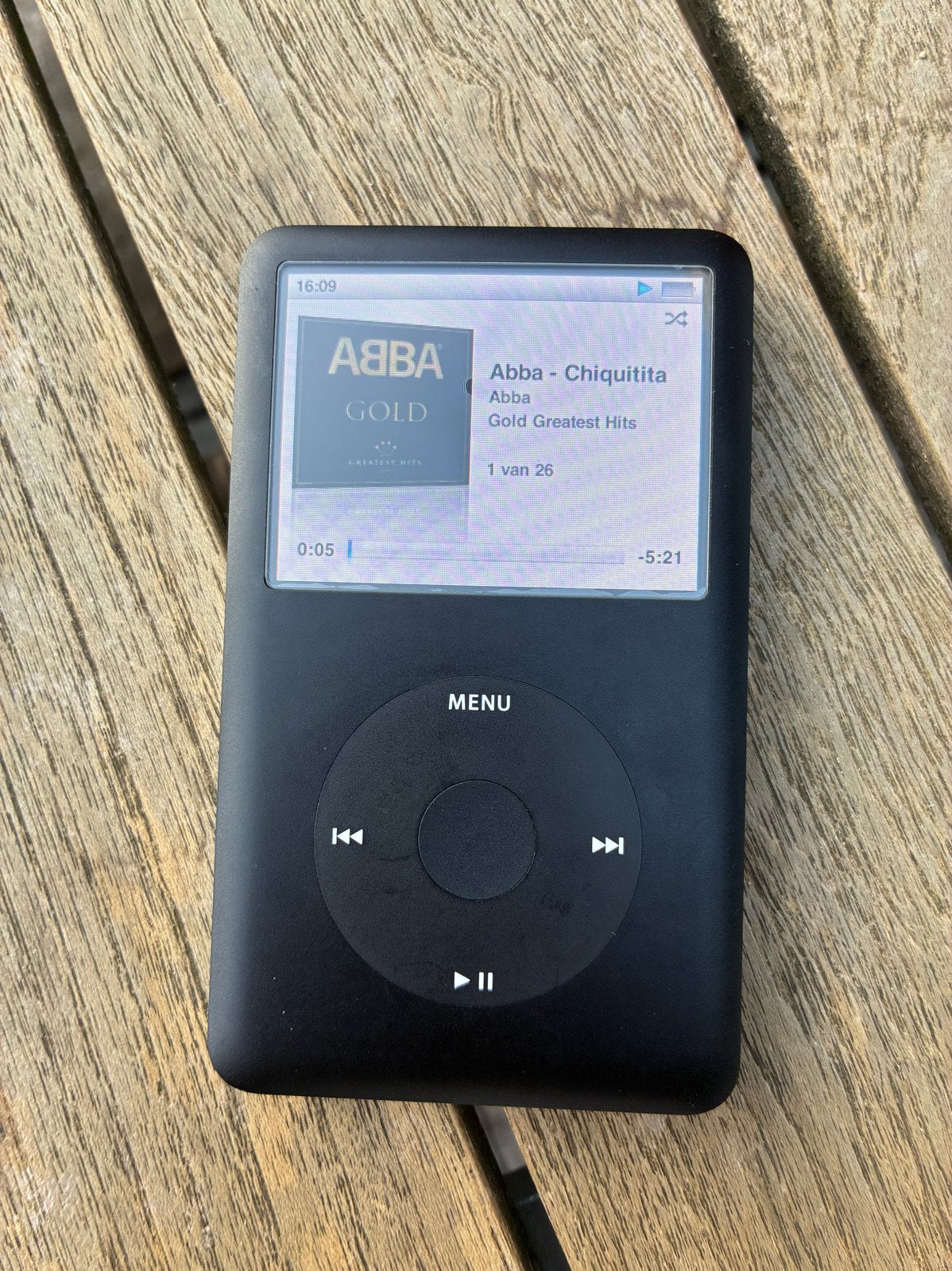 iPod Classic 80GB - Zwart - Inclusief oplader, Audio, Tv en Foto, Mp3-spelers | Apple iPod, 40 GB en meer, Gebruikt, Classic, Zwart