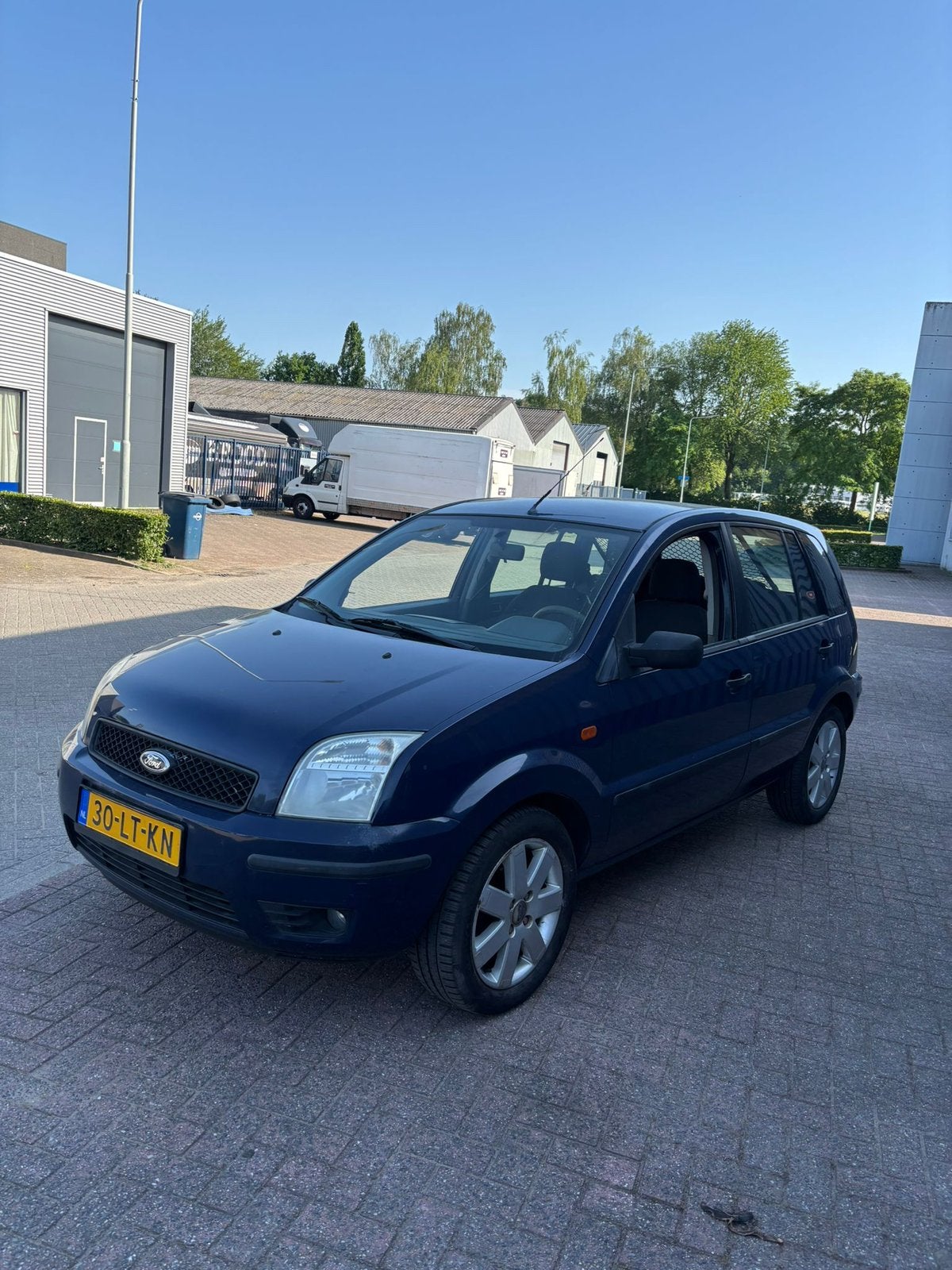 Ford Fusion 1.4 16V AUTO Maat 2003 Blauw APK 26-05-2027, Auto's, 40 €/maand, Blauw, Origineel Nederlands, Grijs