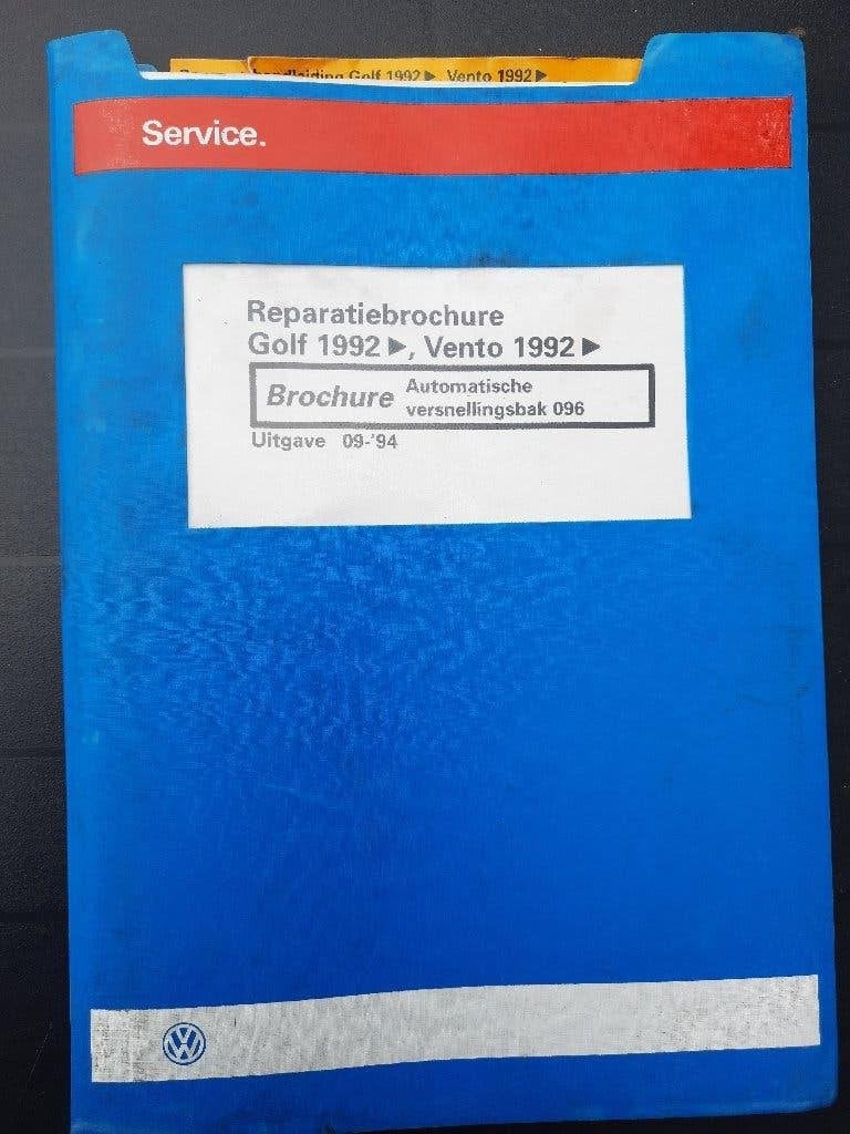 Volkswagen Golf 3 + Cabrio dealer werkplaatsboek Automaatbak, Ophalen of Verzenden, Gelezen, Volkswagen