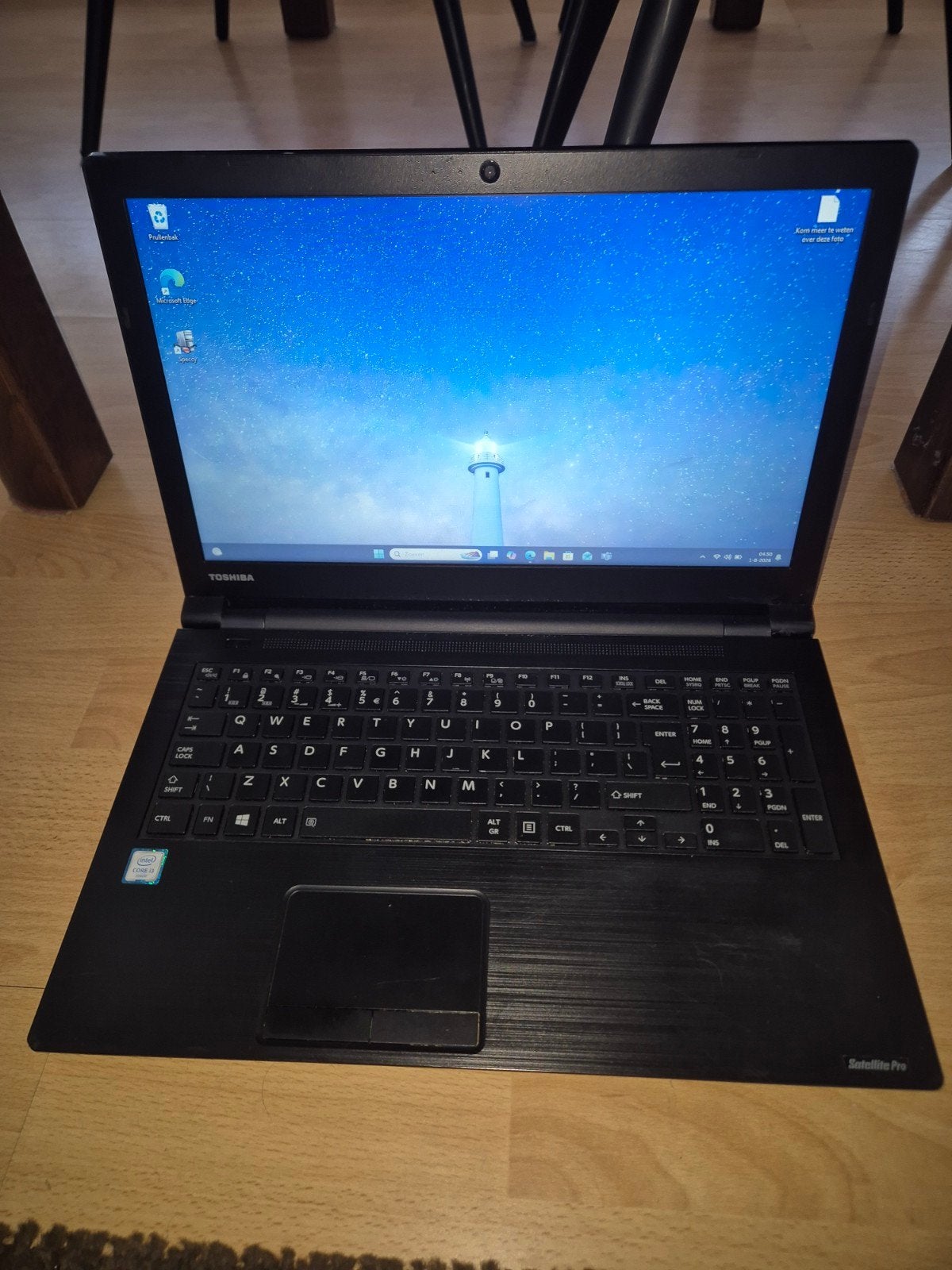 Toshiba 15,6 inch laptop - i3, SSD, 8 GB RAM, Windows 11
