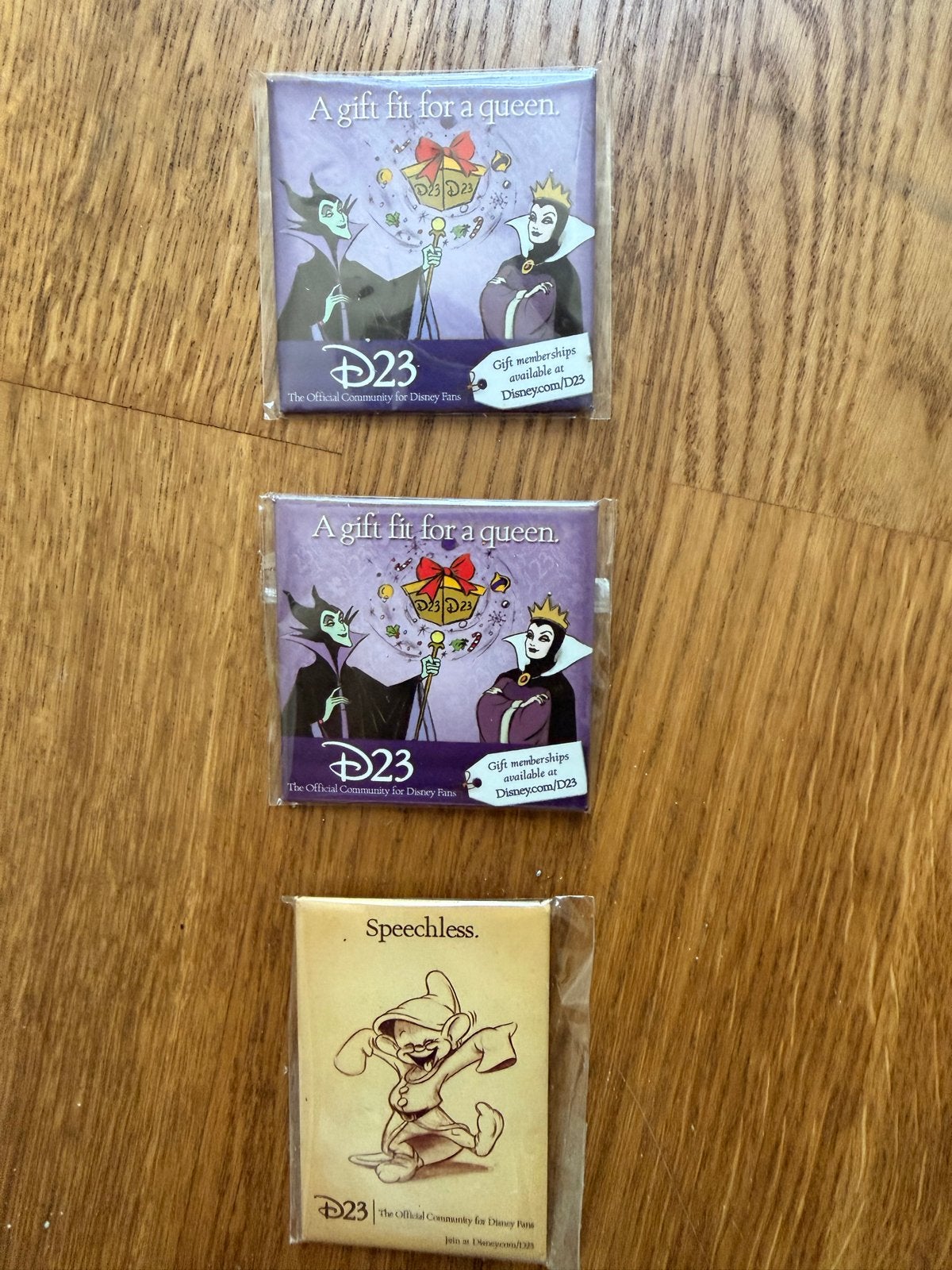 D23 Disney Pins: Sneeuwwitje, Doornroosje, Maleficent, Verzenden, Sneeuwwitje of Doornroosje, Nieuw, Overige typen