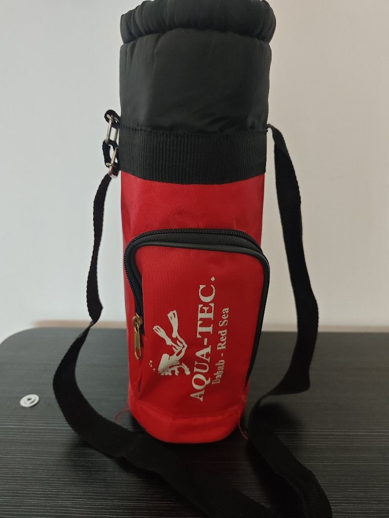 1 rood koeltasje voor 1 fles, Gebruikt, Minder dan 40 cm, Minder dan 35 cm, Rood