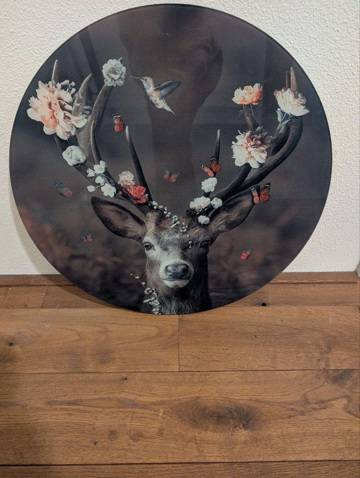 muur cirkel schikderij, Ophalen, Nieuw, 50 tot 75 cm