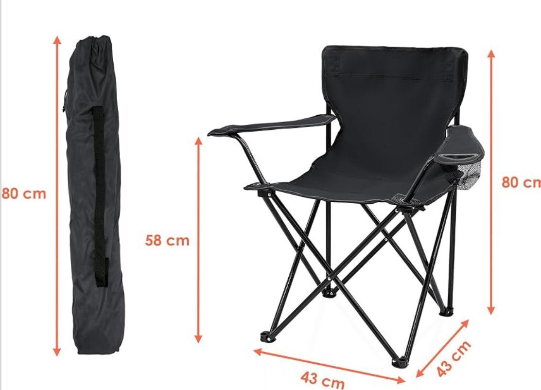 2x Kampeerstoelen incl tassen helemaal nieuw, Caravans en Kamperen, Ophalen of Verzenden, Nieuw, Campingstoel