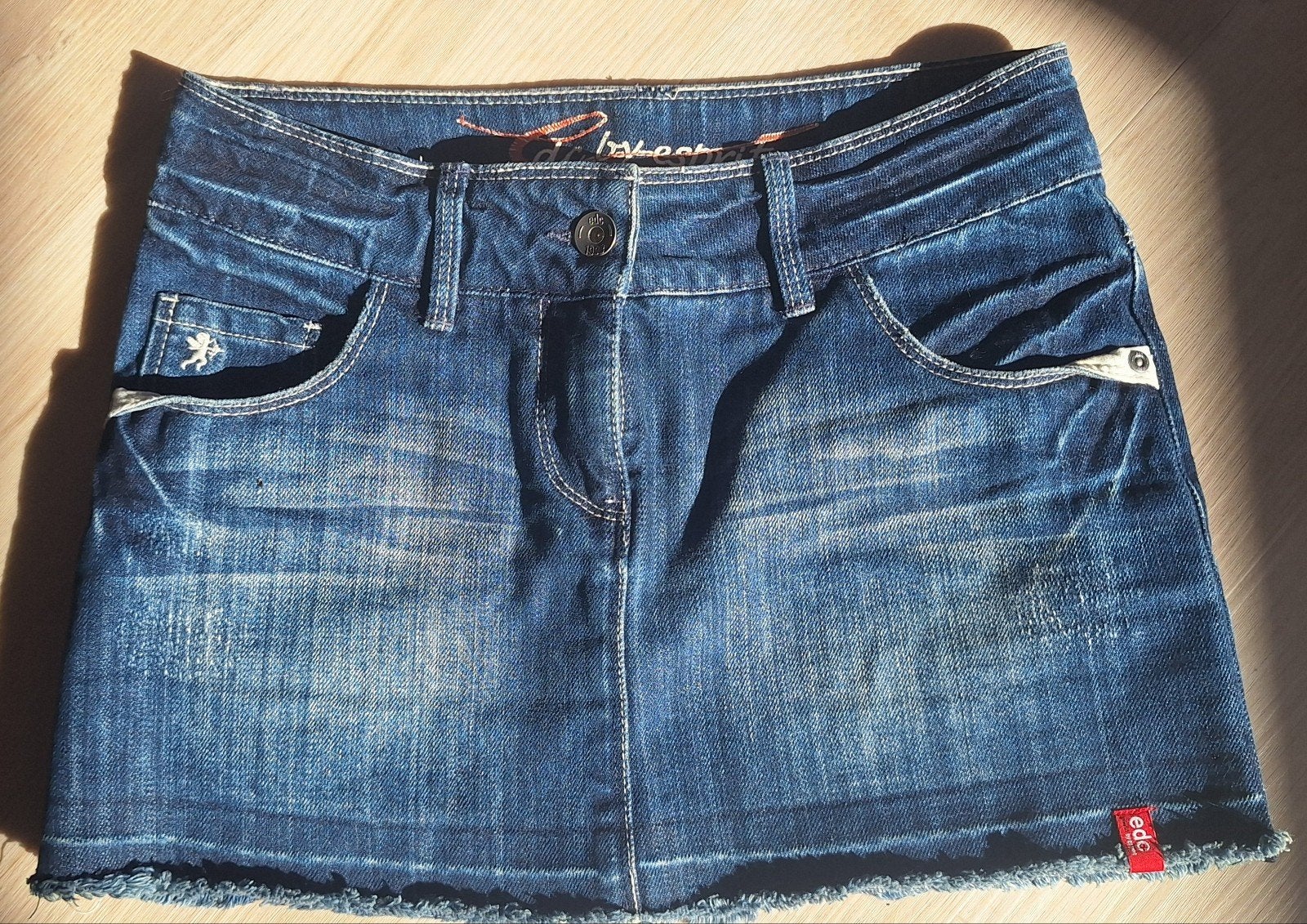 EDC by Esprit spijkerrokje maat 164, Blauw, Ophalen of Verzenden, Maat 34 (XS) of kleiner, Boven de knie