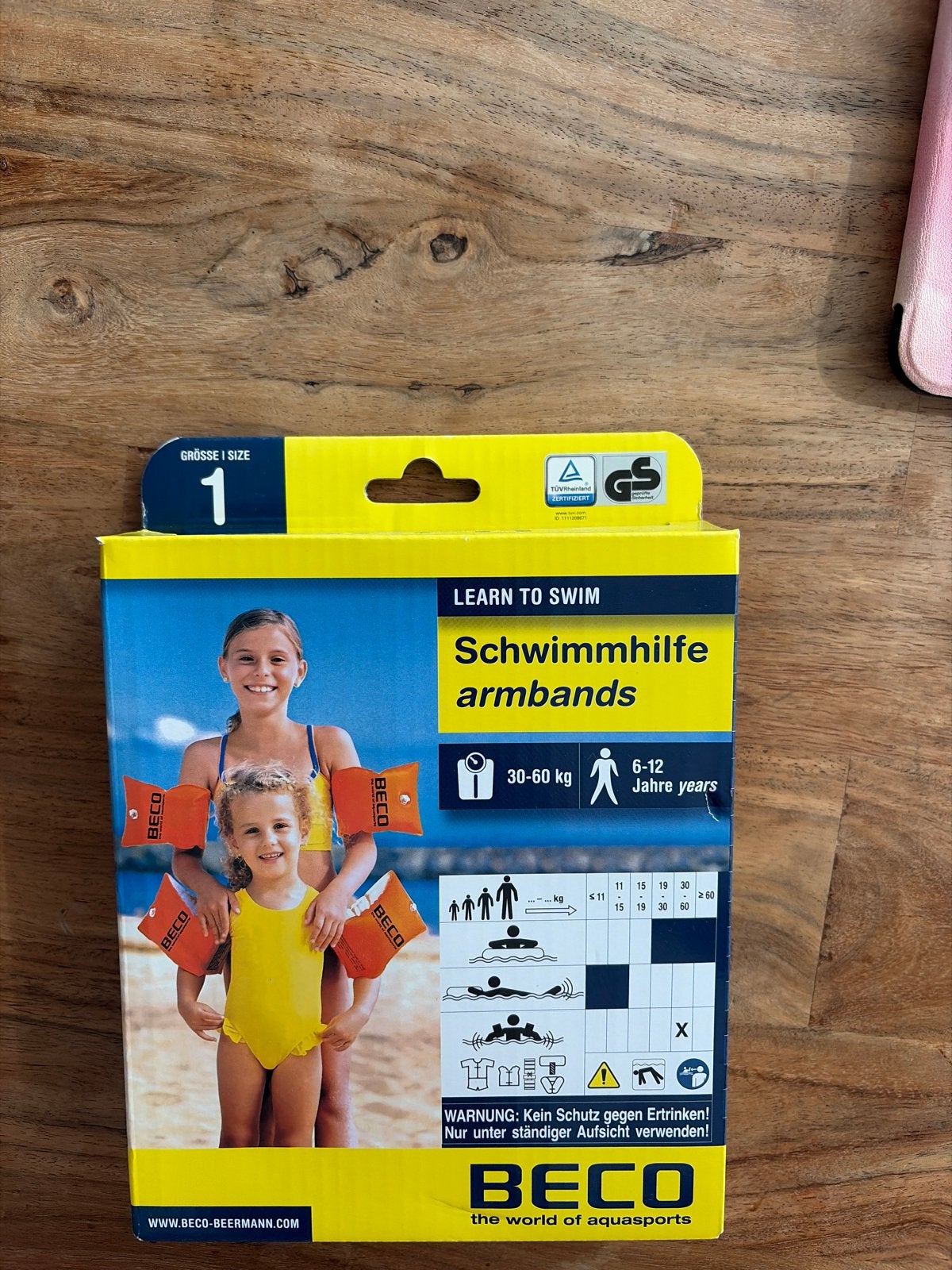 BECO Zwembandjes Maat 1 (30-60 kg, 6-12 jaar), Ophalen, Jongen of Meisje, One size, Nieuw