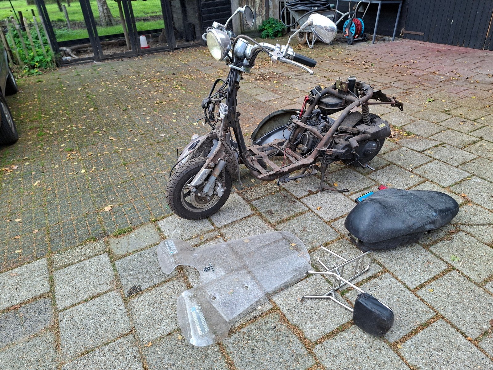 Scooter voor onderdelen of sloop met blauw kenteken, Ophalen, Gebruikt, Benzine, Overige merken