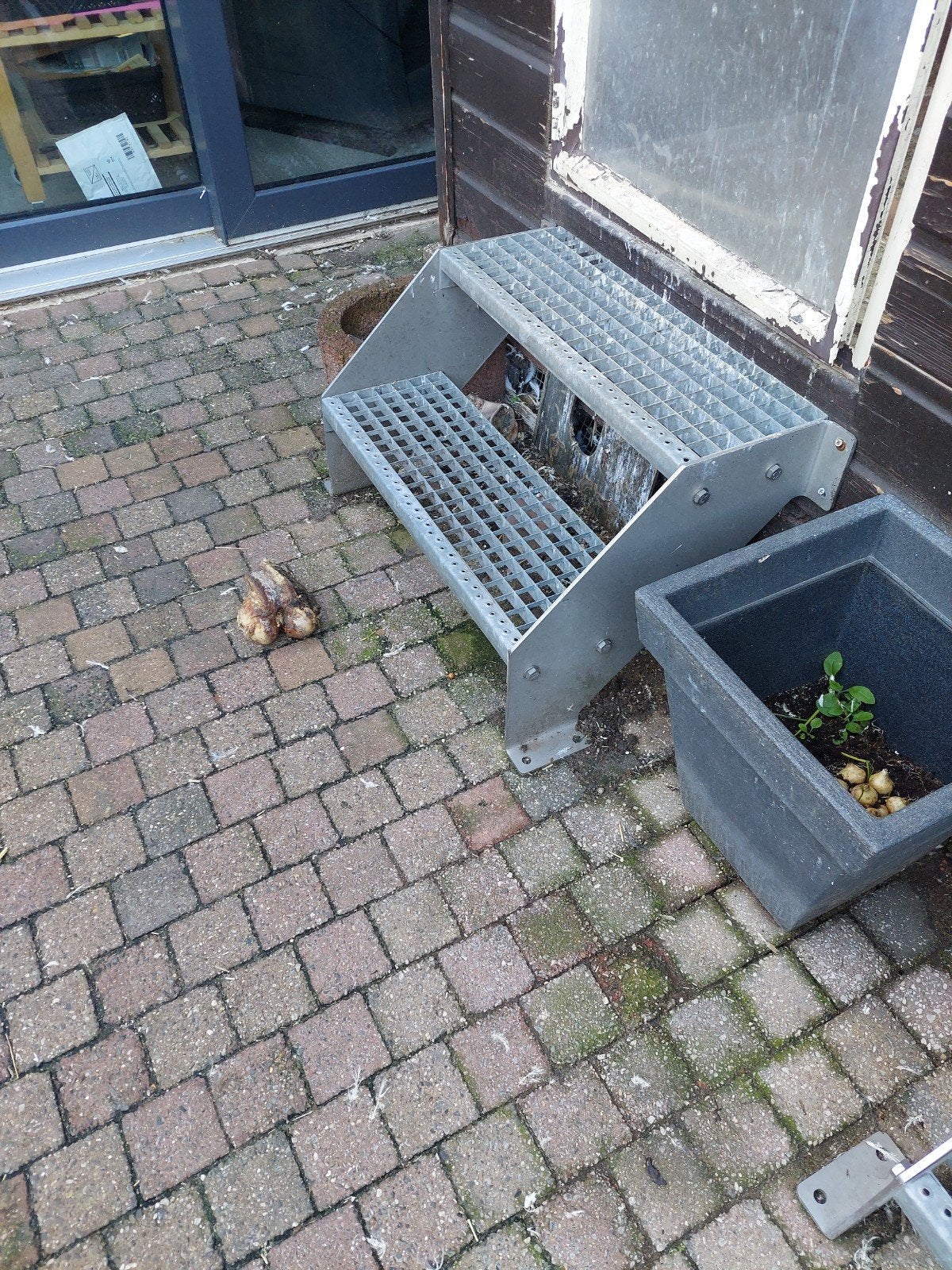 2 RVS trapjes / opstapjes, Ophalen, Gebruikt, Trap, Minder dan 2 meter