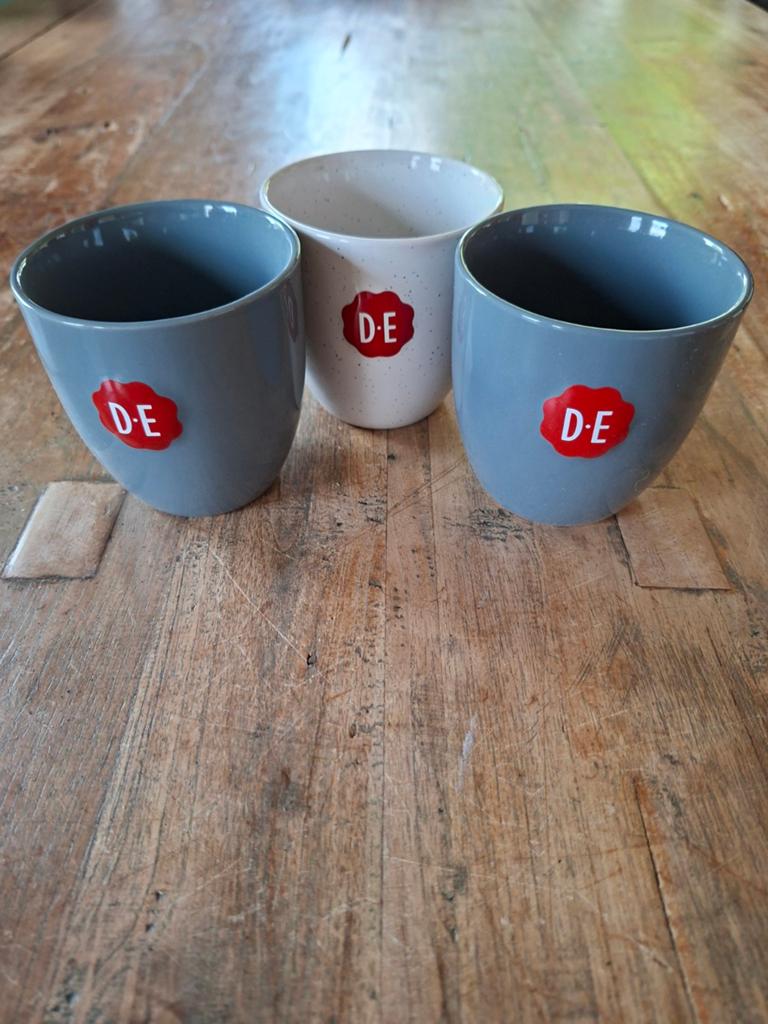 D-E mokken 3 stuks NIEUW, Ophalen of Verzenden