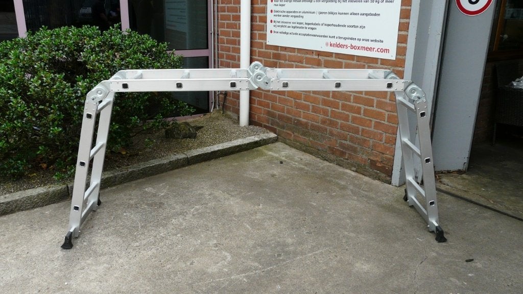 Vouwladder aluminium van Manssberger, Ophalen, Nieuw, Ladder, 2 tot 4 meter