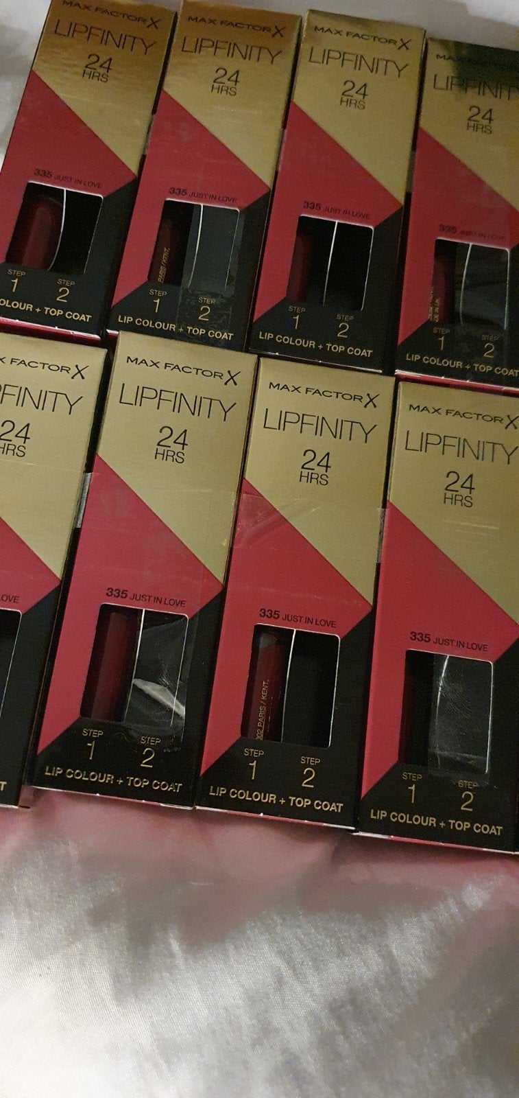 10stuks maxfactor lipfinity zonder topcoat nr 335, Verzenden, Nieuw, Overige kleuren, Lippen