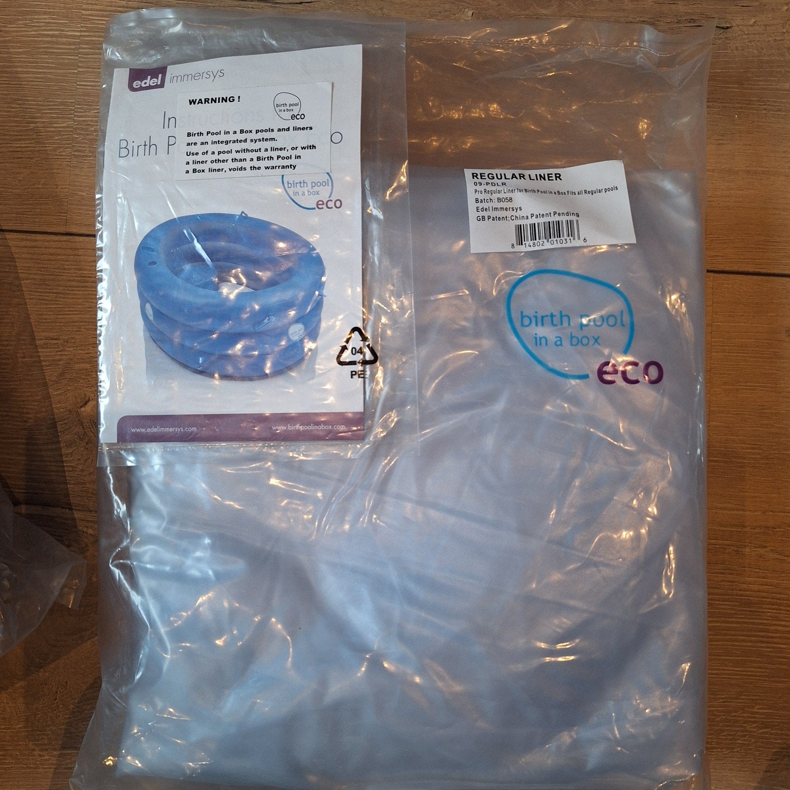 1x birthpool in a box regular liner, Ophalen of Verzenden, Nieuw
