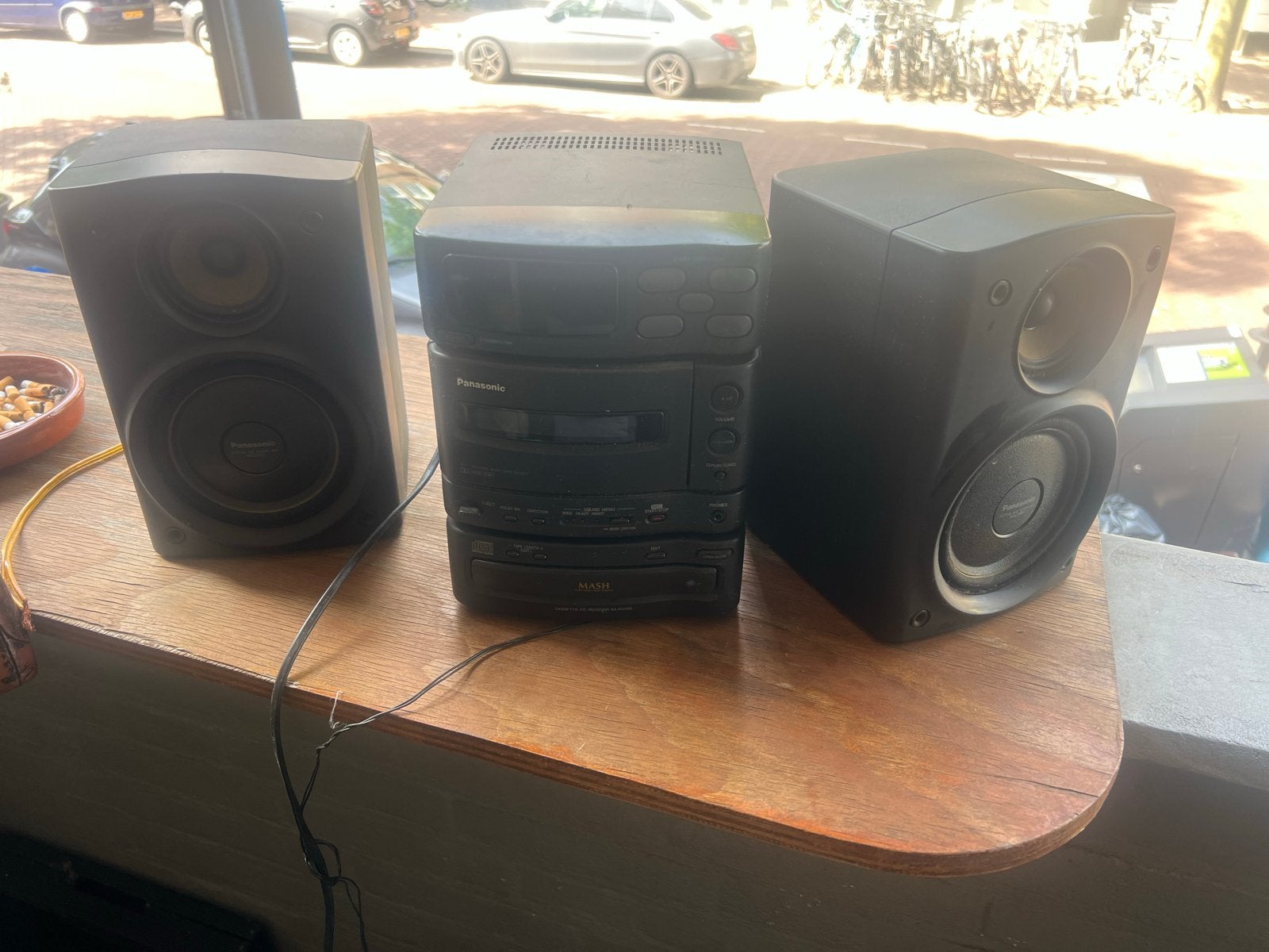 Panasonic Microset SA-CH150 met speakers en afstandsbedienin, Gebruikt, Cassettedeck, Microset, Ophalen