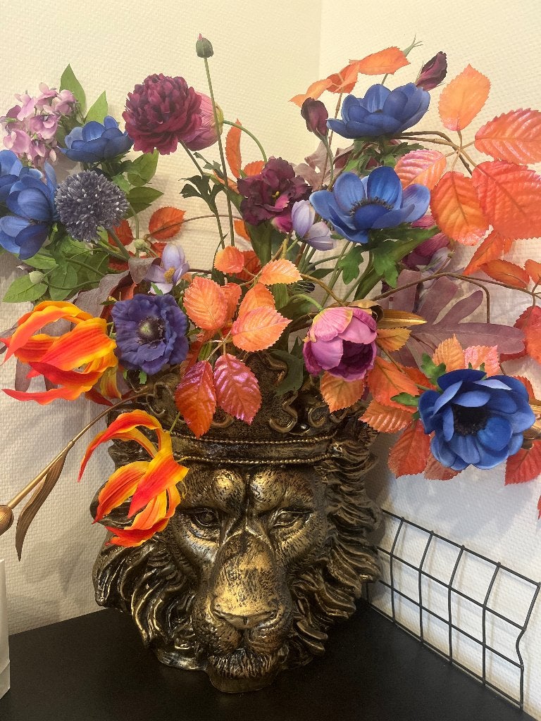 Kunstbloemen inclusief pot, Ophalen, Zo goed als nieuw