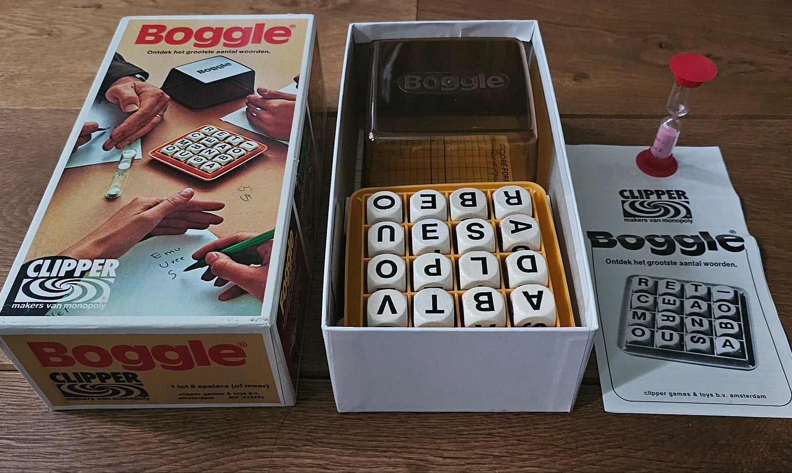 Boggle- vintage- compleet- Verzend ook!, Vijf spelers of meer, Ophalen, Gebruikt