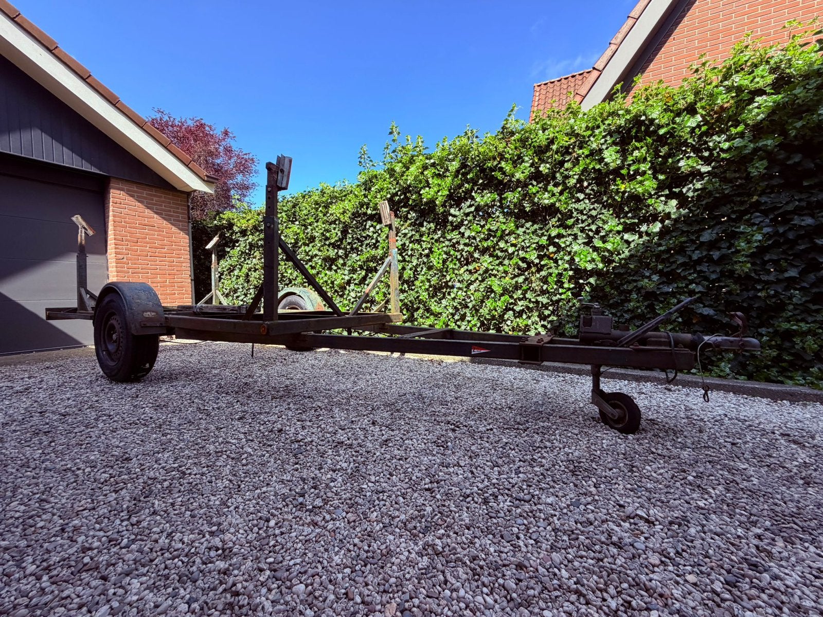 Geremde boottrailer voor kielboot 1200kg, Ophalen, Minder dan 1500 kg, Gebruikt, Minder dan 6 meter