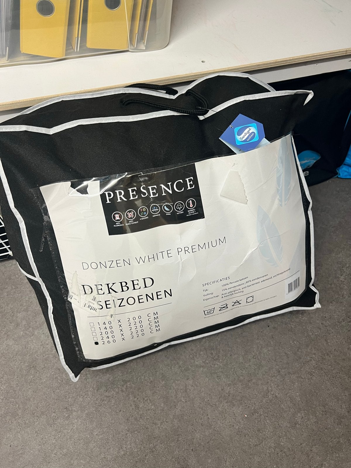 Donzen 4-seizoenen dekbed 260x220 - Zo goed als nieuw, Verzenden, Zo goed als nieuw, Deken of Dekbed