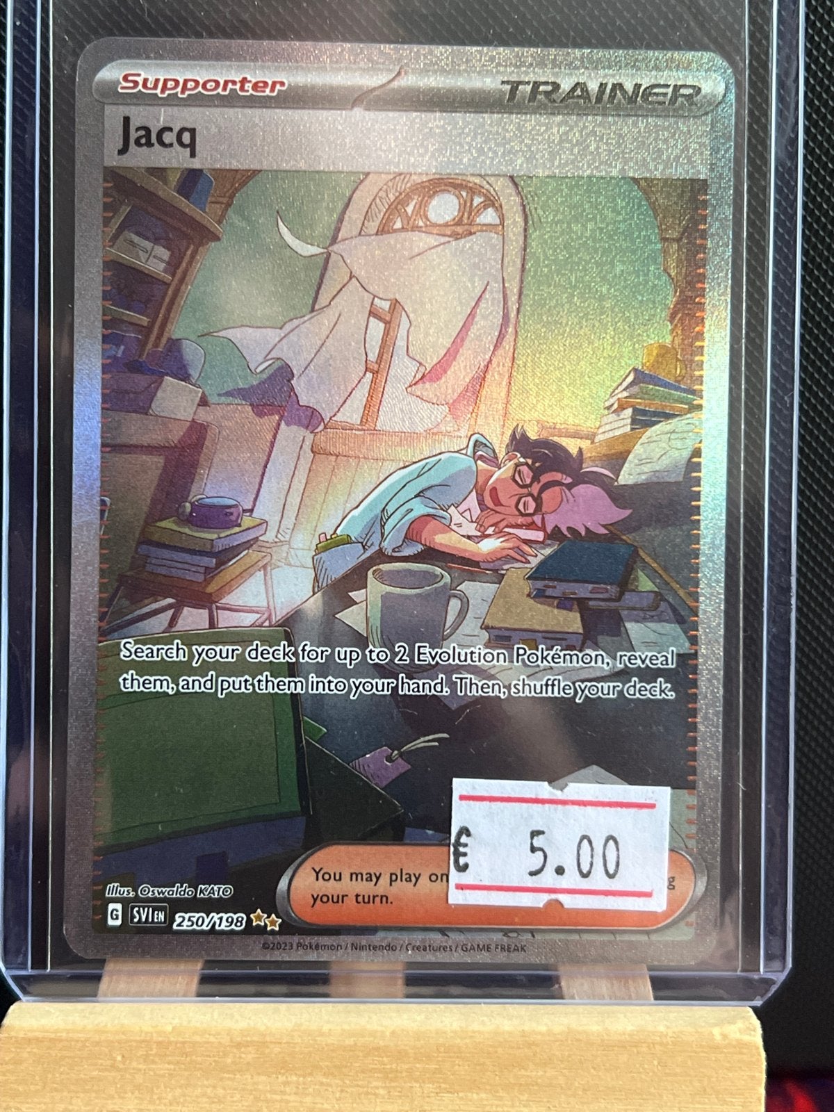 Pokémon TCG: Jacq Supporter Trainer Kaart (250/198), Ophalen of Verzenden, Zo goed als nieuw, Losse kaart, Foil