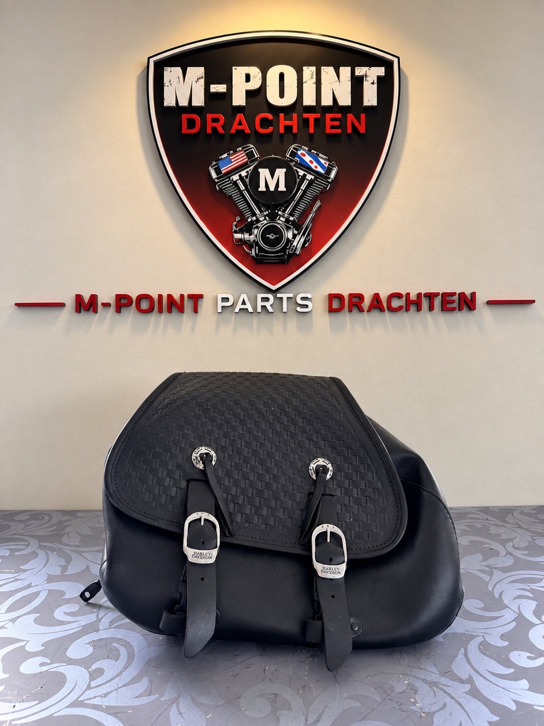 Harley-Davidson Springer Tas Zwart origineel., Motoren, Ophalen of Verzenden, Zo goed als nieuw