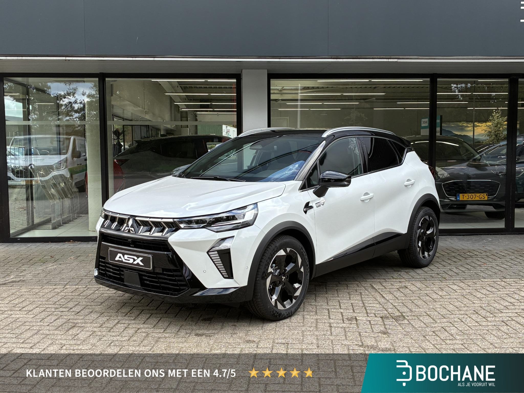 Mitsubishi ASX 1.8 HEV AT Executive NIEUW UIT VOORRAAD LEVER, Auto's, Stof, 4 cilinders, Met garantie (alle), Wit