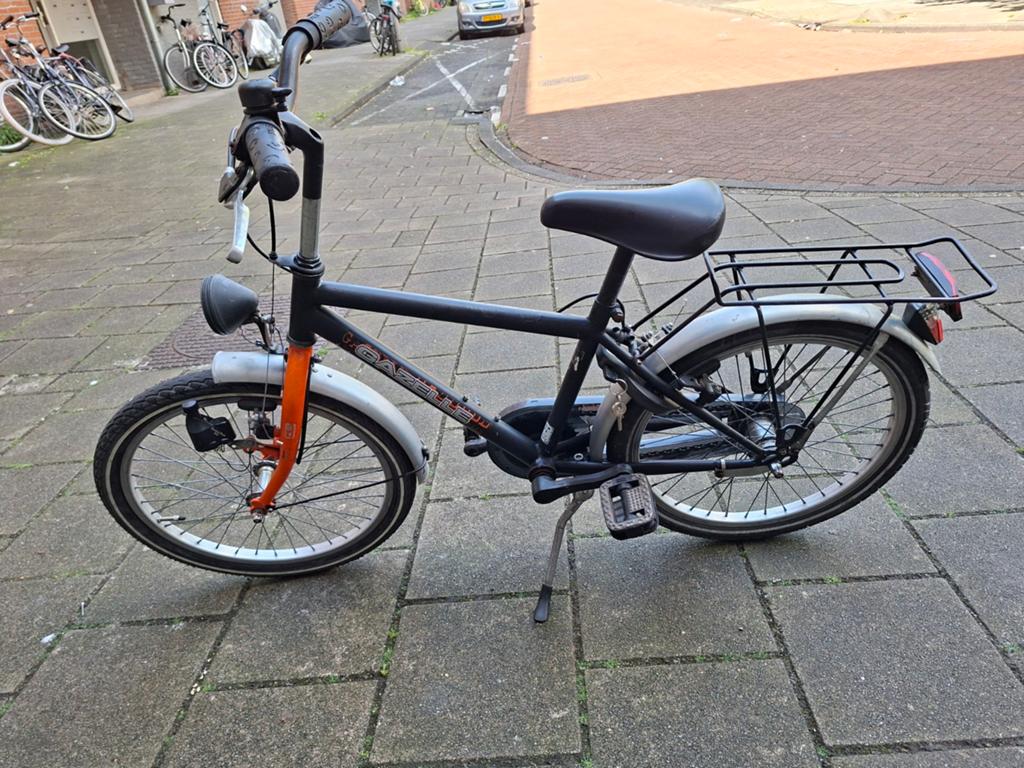 Gazelle jongens fiets 20" 8/11 jaar, Fietsen en Brommers, Fietsen | Jongens, Ophalen, Gebruikt, Velgrem, Handrem