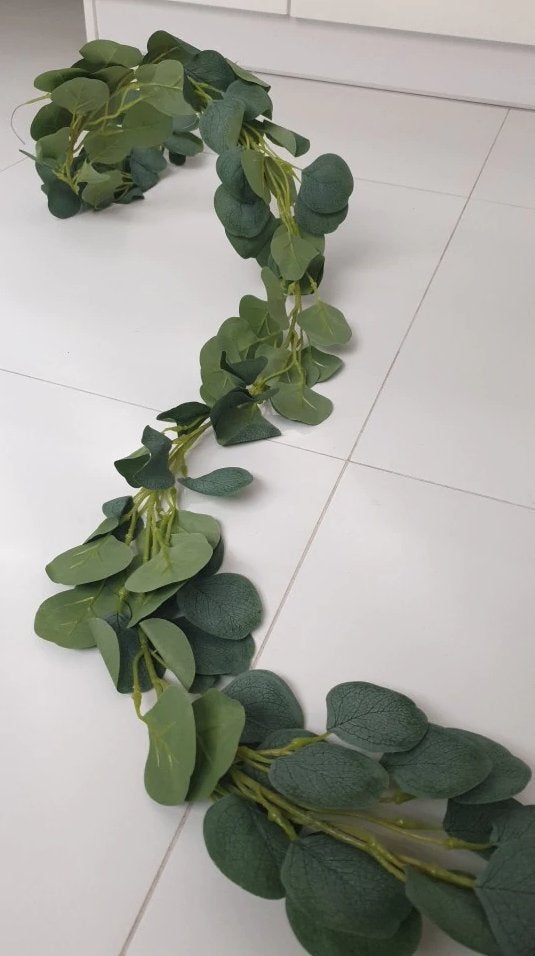 Kunst Eucalyptus Slinger / Nep Plant Namaak Bloem Tuin Decor, Verzenden, Nieuw, Kunstplant