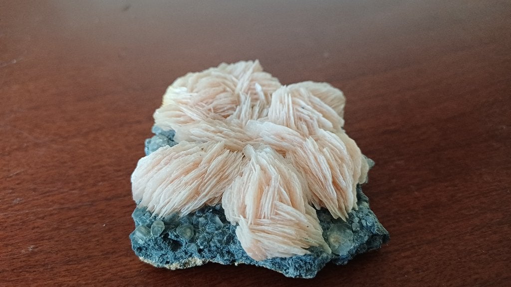 202605 Roze Bariet MIbladen Marokko, Ophalen of Verzenden, Mineraal