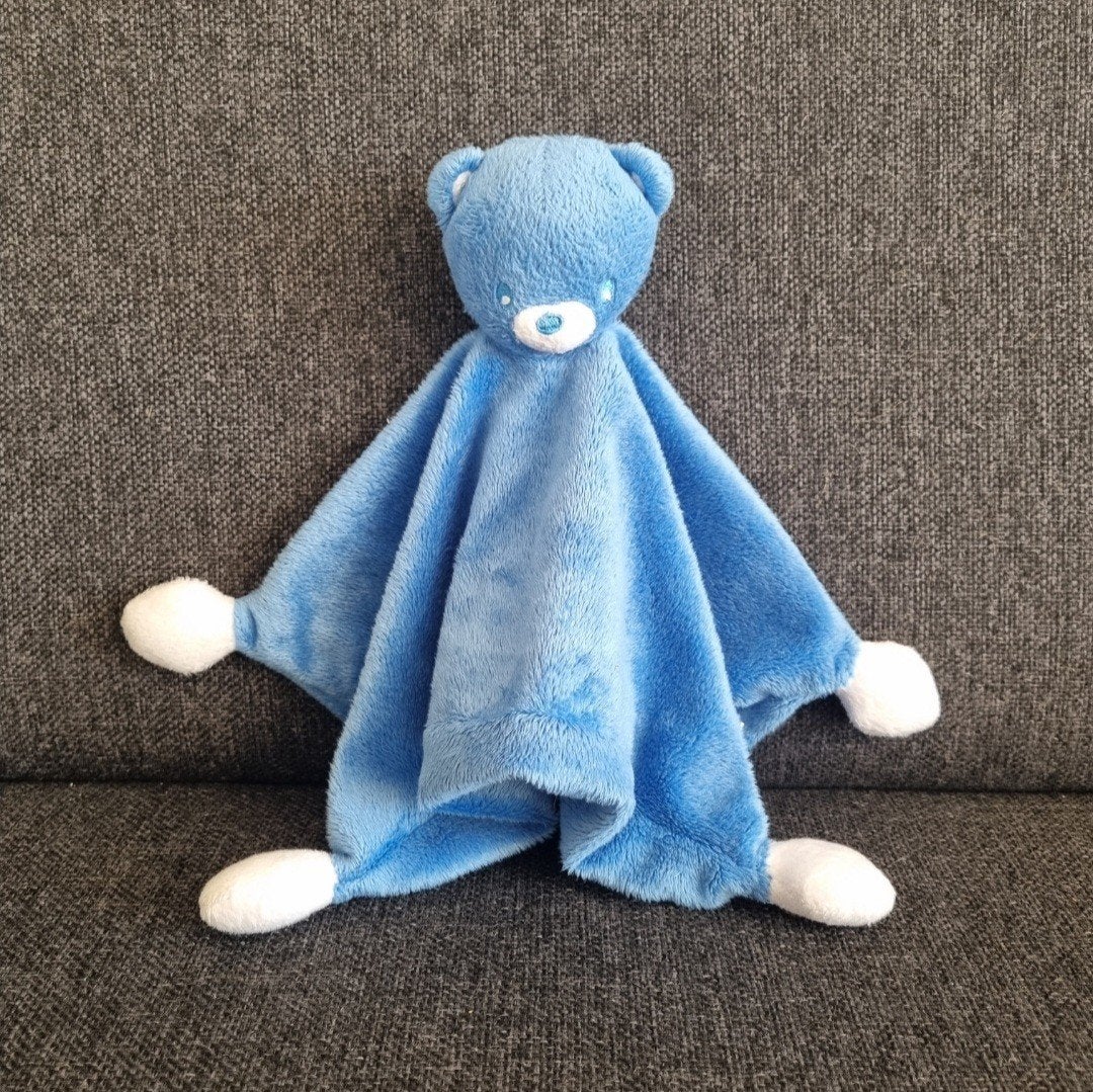 Blauw nestle beer knuffeldoekje, Kinderen en Baby's, Speelgoed | Knuffels en Pluche, Ophalen of Verzenden, Beer