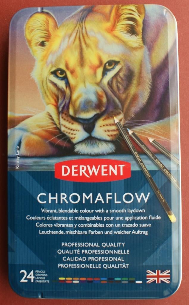 SUPER KOOPJE: Derwent Chromaflow kleurpotloden, set van 24., Verzenden, Nieuw, Potlood of Stift