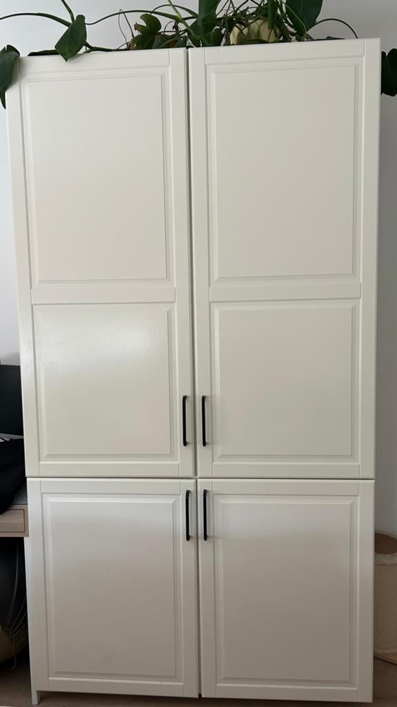 IKEA METOD – 3 Tall Cabinets + Built‑in Refrigerator, Ophalen, 200 cm of meer, 50 tot 100 cm, Zo goed als nieuw