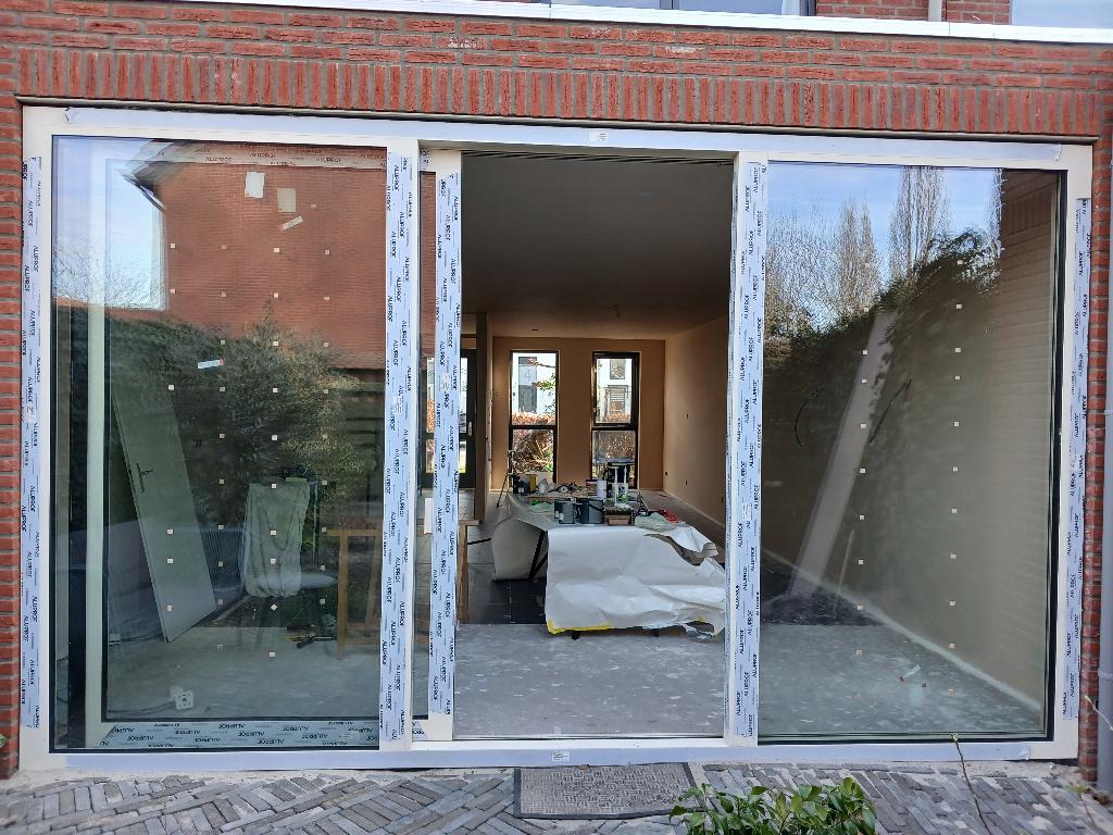 Schuifpui aluminium, Doe-het-zelf en Verbouw, Kozijnen en Schuifpuien, Ophalen, 225 cm of meer, Inclusief glas, Nieuw