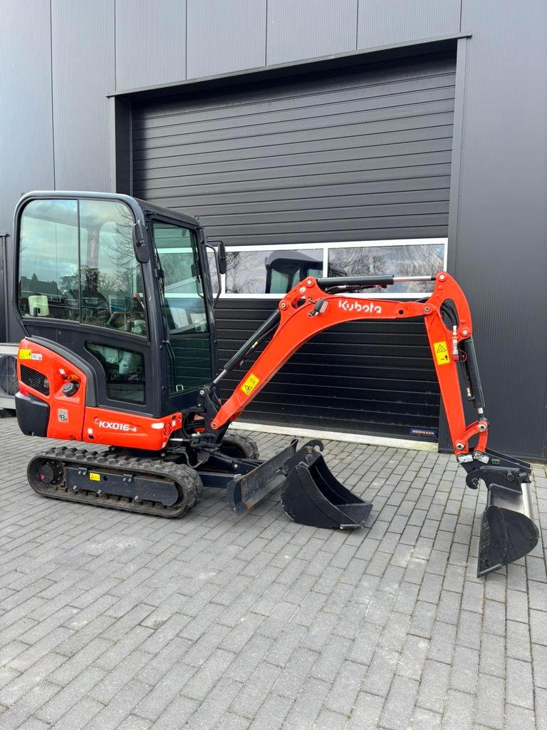 1,6 ton mini graafmachine minikraan te huur, Kubota KX016-4