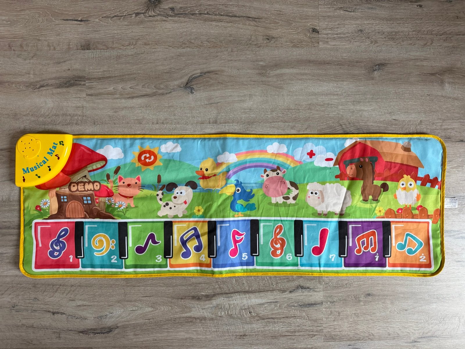 Muzikale Speelmat met Boerderijdieren en Piano, Kinderen en Baby's, Ophalen of Verzenden, Zo goed als nieuw, Speelkleed, Met geluid