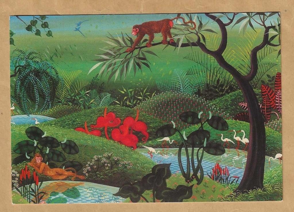 Ansicht. Orginal Irene Invrea. Corteggiamento nella jungla., Ophalen of Verzenden, 1960 tot 1980, Ongelopen, Ambachten of Beroep