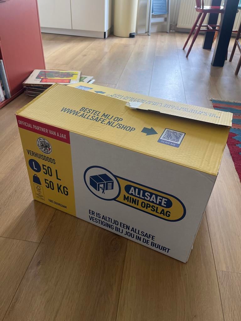 35-40 stevige Allsafe verhuisdozen met dubbele bodem, Doe-het-zelf en Verbouw, Kratten en Dozen, Ophalen, 40 tot 60 cm, Opvouwbaar