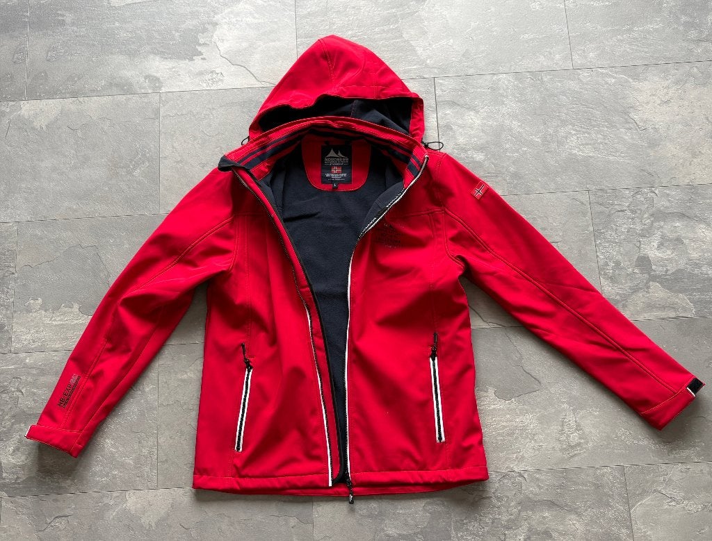 Nordberg Softshell jas maat L  2 x gedragen, Ophalen, NORDBERG, Zo goed als nieuw, Rood
