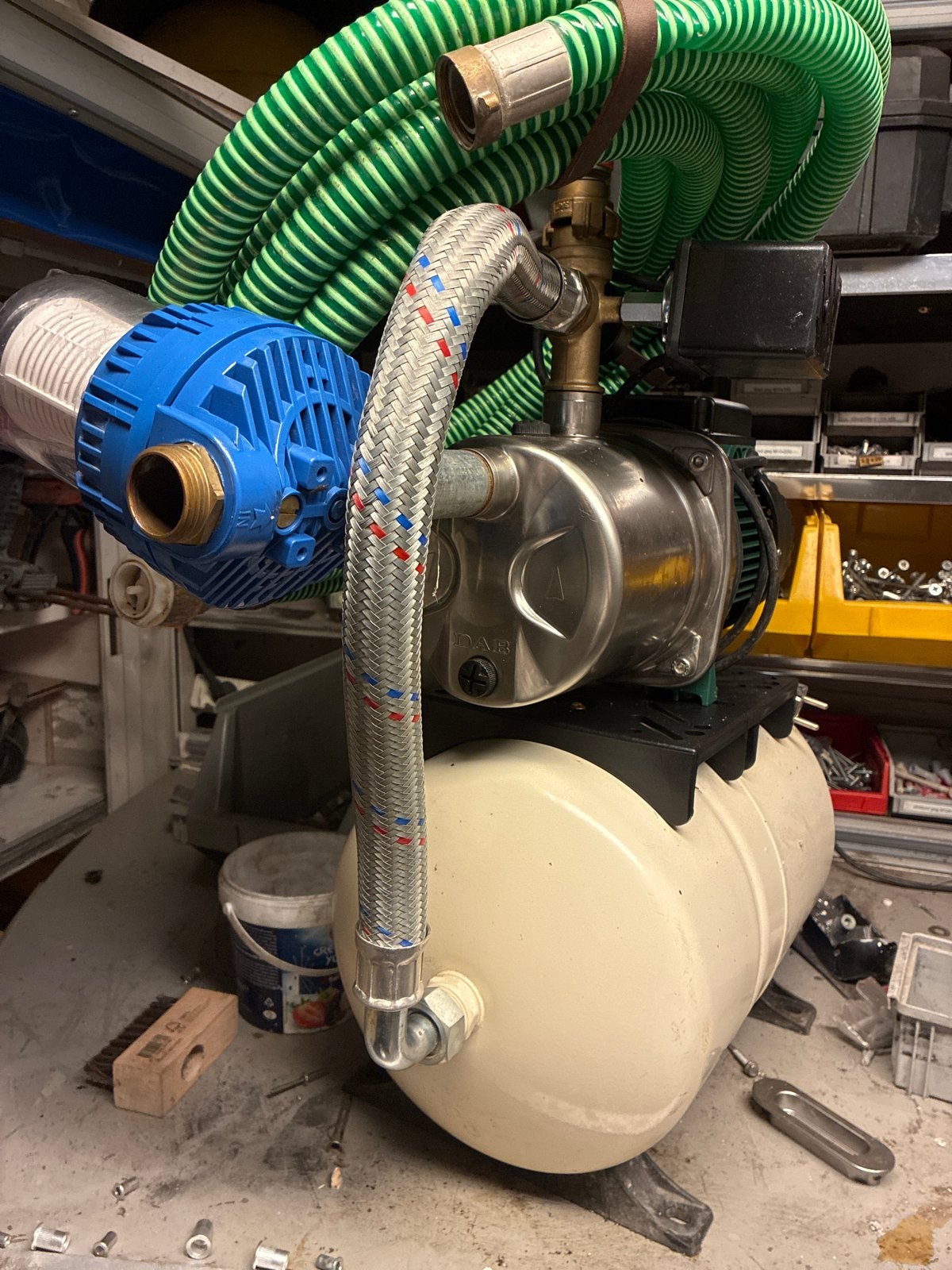 Aquajetinox 132/20 M  + droogloop beveiliging, Ophalen of Verzenden, Gebruikt, Elektrisch, Hydrofoorpomp