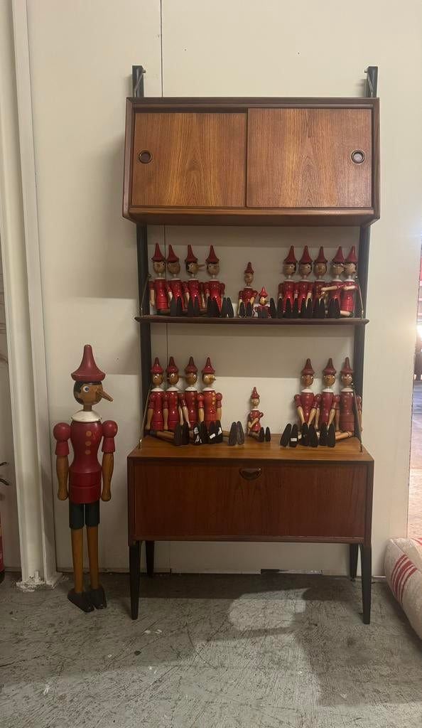 Louis van Teeffelen voor WeBe vintage modulair wandsysteem, Huis en Inrichting, Kasten | Wandmeubels, Gebruikt, Met deur(en), 200 cm of meer