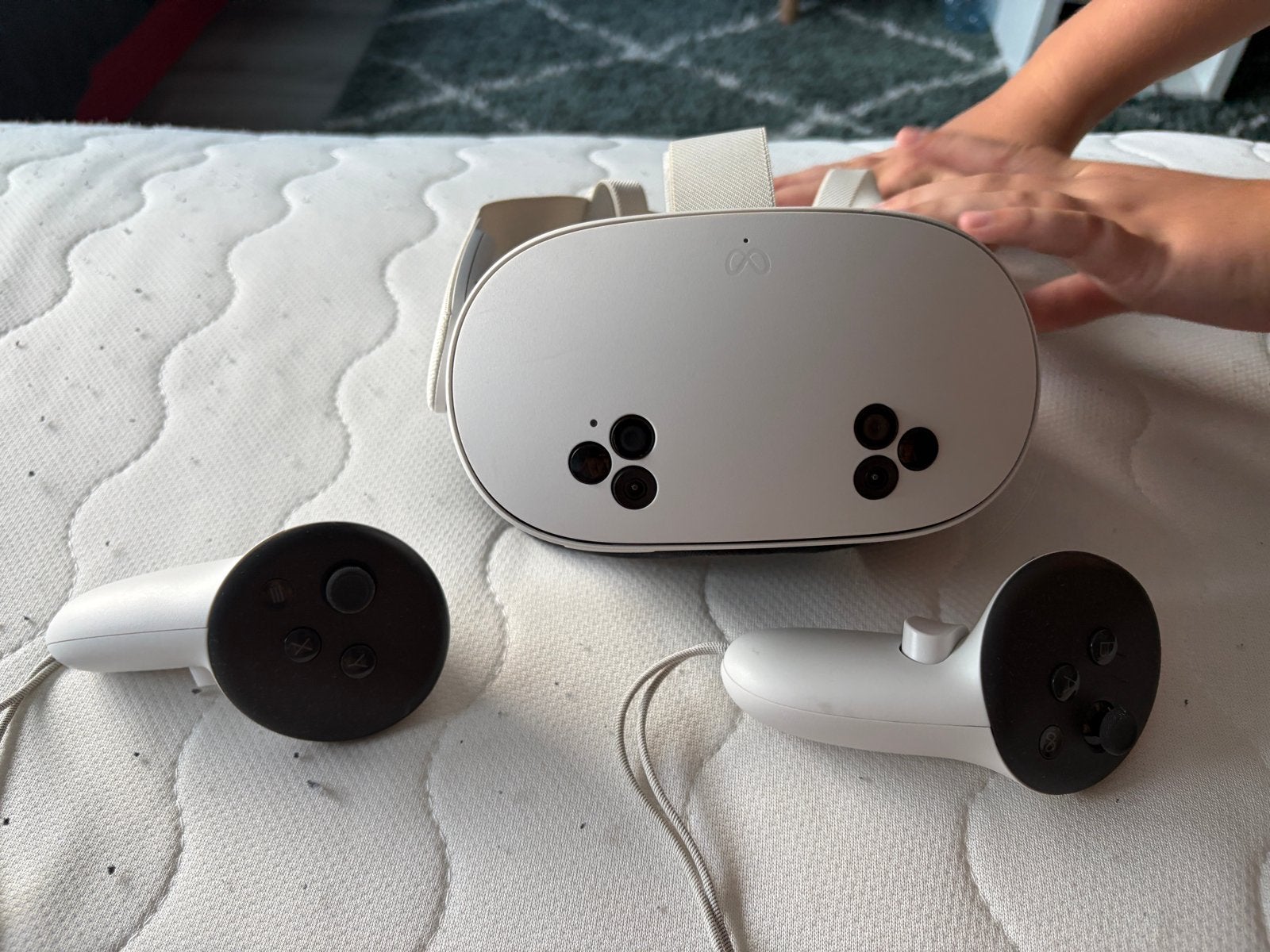 Mega quest 3s VR-bril met controllers - Zo goed als nieuw, Spelcomputers en Games, Ophalen, Zo goed als nieuw, VR-bril, Overige platformen