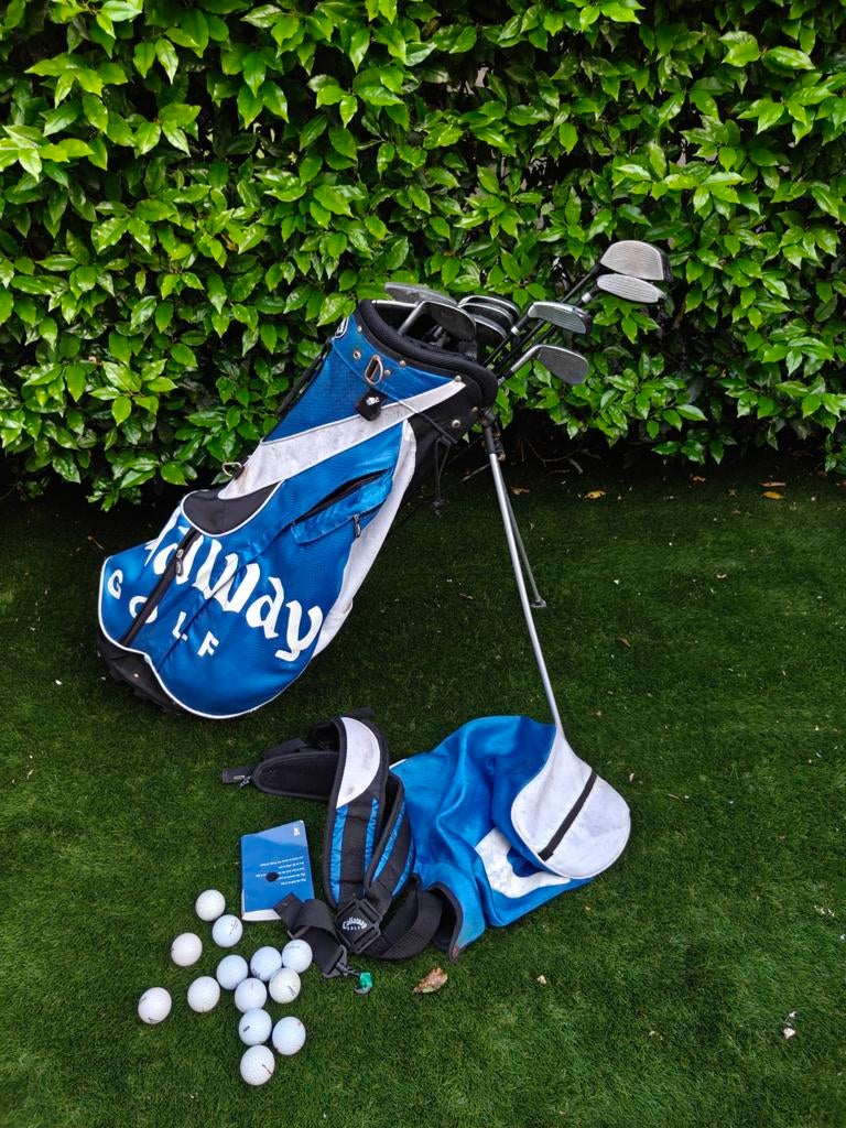 Callaway golftas met golfset. Heren r.h. graphite, Sport en Fitness, Golf, Ophalen of Verzenden, Gebruikt, Set, Overige merken