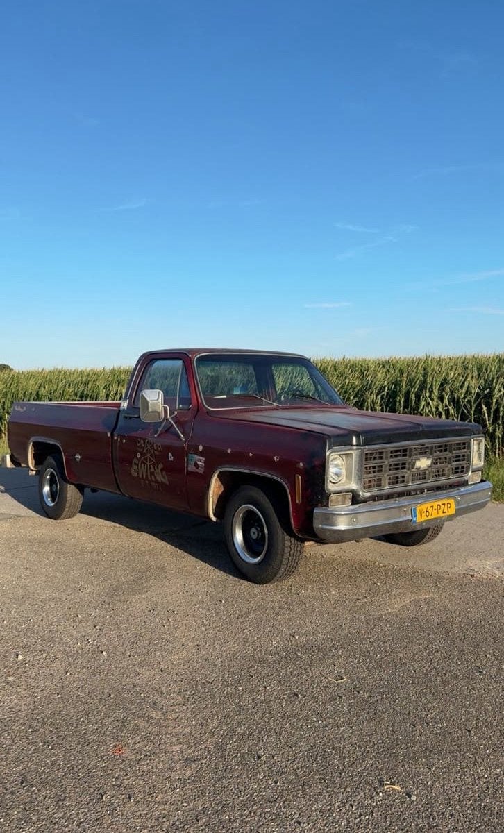 Chevrolet C10 pick up Silverado 1978 automaat, Auto's, Automaat, Achterwielaandrijving, 8 cilinders, Leder en Stof